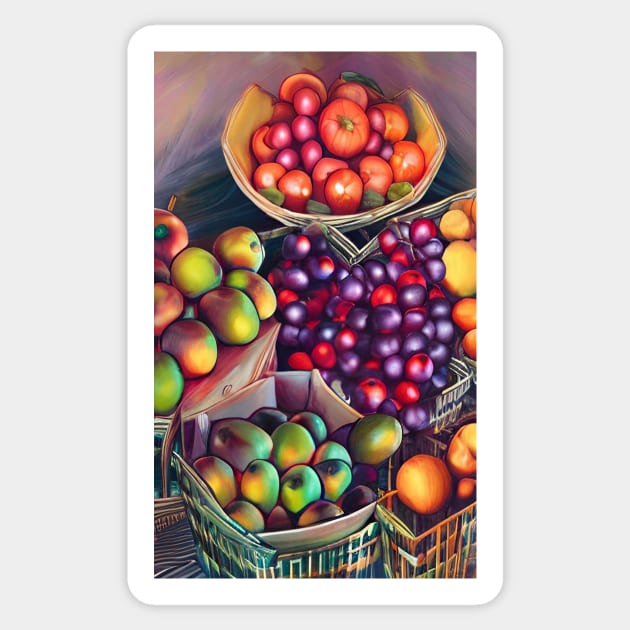 Fruit abundance Sticker by Gaspar Avila